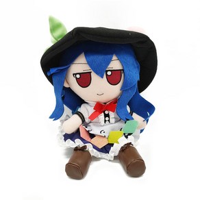 Fumo Saigouji Yuyuko 봉제 인형 Touhou Poject Reimu Maisa Konpaku Alice Tenshi Koishi 어린이 선풍기 선물, Hinanawi Tenshi, 1개