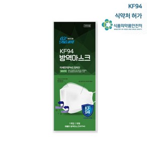 에코드림 KF94 마스크 50매입 국내생산 개별포장, 50개, 화이트