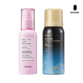 기타 아트델리 멜라컷 선워터 100ml + AHC 쿨링 선샤벳트 60g, 단품, 단품, 1개