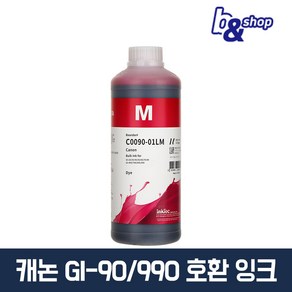 캐논 GI-90 GI-990 G1910 G2910 G3910 G7090 프린터 호환 무한 리필 잉크테크 잉크, C0090 빨간색 염료(DYE) 1L, 1개