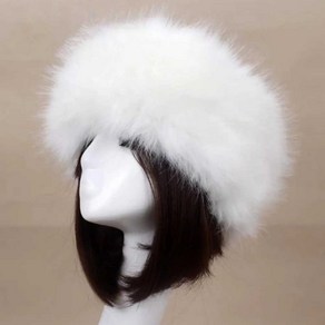 Fox Fu Fuffy Women Haiband Hat Colo Faux Russian Thick Wam Beanies Empty Top