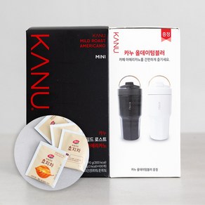 카누 마일드 미니 아메리카노 100개입 카누 사은품 올데이 텀블러(색상랜덤)+동서 호지차 4T, 1개, 0.9mg