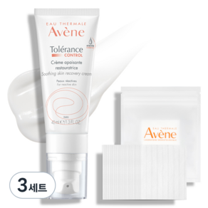 아벤느 똘레랑스 컨트롤 크림 + 화장솜 20매, 3세트, 40ml