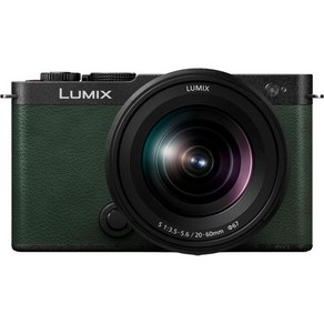 20-60mm F3.5-5.6L 마운트 렌즈가 장착된 LUMIX S9 풀 프레임 카메라 실시간 LUT가 장착된 컨텐츠 제작자를 위한 콤팩트 미러리스 카메라 오픈 게이트 및, 초록의_카메라/렌즈 키트