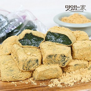 쑥향가득 쑥 인절미+콩가루 / 단호박 인절미+카스테라 가루 (당일생산/개별포장), 01. 쑥 인절미 1kg+콩고물 150g