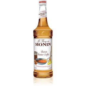 Monin - Bown Butte Toffee Syup Rich and Nutty 모닌 - 브라운 버터 토피 시럽 풍부하고 고소한 맛 라떼 아이스 커피 밀크셰이크에, 1개, 750ml