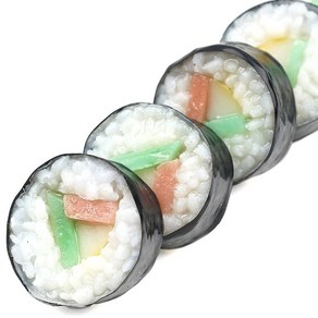 야채 김밥 모형 3.5cm 음식모형 분식 한식 데코 장식 진열 소품 도시락 꾸미기 UR