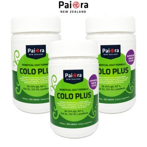 뉴질랜드 초유 산양유 단백질 파이오라 콜로플러스 300정 3통 Newzealand PaiOa chewable ColoPlus Milk, 3개