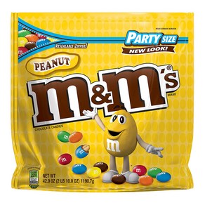 M&M'S Peanut Chocolate 엠엔엠즈 피넛 초콜릿 파티 사이즈 1.1kg, 1개