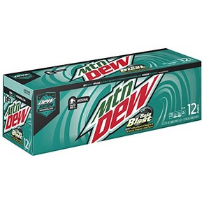 Mountain Dew Baja Blast Cans 12 oz Cans 12 Count 마운틴 듀 바하 블래스트 캔 12온스 캔 12개