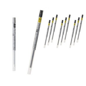 꼬맹이샵 유니 시그노 스타일핏트 젤잉크 리필심 UMR-109 0.38mm +M5R-189, 10개+샤프리필1개, 블랙24