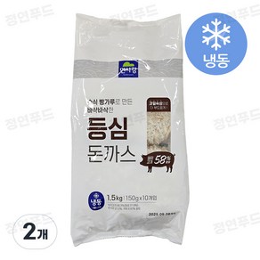 면사랑 등심 돈까스 1.5kg, 2개