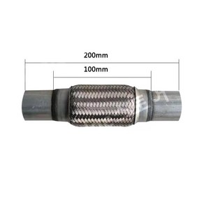 마후라용접 자동차 머플러 파이프 플러스 연결 촉매 배기자바라, 48X100X 추가 튜브 200개, 1개
