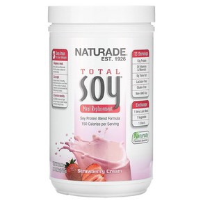 Total Soy 식사 대용 딸기 크림 507g 17.88oz, One Size, 1개