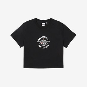 [국내매장판] 휠라 [FILA] 라이프 크롭 반팔티 (FS2RSF2153F_BLK) 박스 티