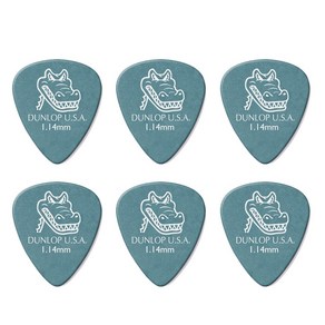 던롭피크417R Gato Gip 1.14mm 게이터그립 스탠다드 Dunlop PICK, 6개, 1개