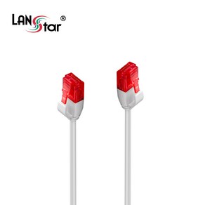 LANsta Cat.6 UTP 다이렉트 초슬림 랜케이블 0.5m 화이트 LS-SL6-05W, 1개