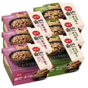 햇반 솥반 통곡물밥 200g x 3p + 뿌리채소 영양밥 200g x 3p 세트