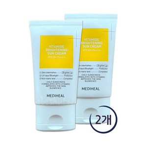 메디힐 비타마이드 브라이트닝 선크림 (잡티/톤업/미백) 50ml 1+1, 2개