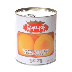 알쿠니아 황도 복숭아 통조림, 840g, 24개