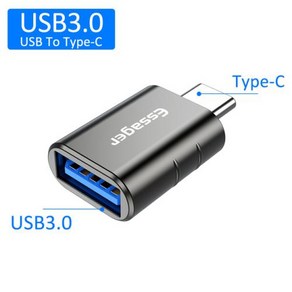 USB 3.0 A타입-C타입 변환 OTG 젠더 고속 변환 젠더 C타입-A타입 USB 4포트 1포트 올인원 해외 여행용 멀티 어댑터 Essager 3.0 타입 C 샤오미 삼성 S20