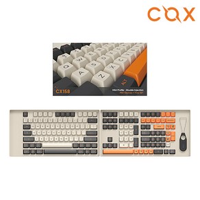 COX OSA프로파일 이색사출 PBT 키캡 트레이 키보드세트, 오셀라리스, CX158 PBT