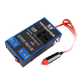 100W 블랙 자동차 전원 인버터 12V 24V-110V 220V 전화 USB 충전 트럭 홈 소켓 변환기 어댑터, [01] Black, 1개