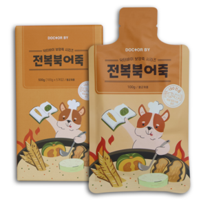 닥터바이 강아지 전복북어죽 강아지보양식 100g 5개입, 1SET, 500g, 1세트