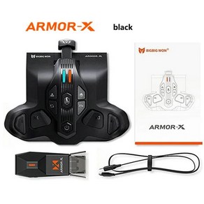 빅빅 원 ARMOR-X 프로 무선 백 단추 게임 컨트롤러 후면 패들 어댑터 Xbox 시리즈 X/S 스위치 NS PC Ps4 부착, [01]ARMOR-X Black, 1개, 1) ARMOR-X Black