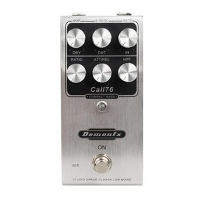 Call76 이펙트 페달 컴프레서 기타 Compact Basss Demonfx, 1개, 1) CALL76