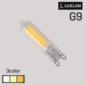 룩스램 LED G9 4.5W 할로겐대체용led전구 clea type 디밍조광 가능, 룩스램 LED G9 4.5W 주백색(아이보리빛), 1개