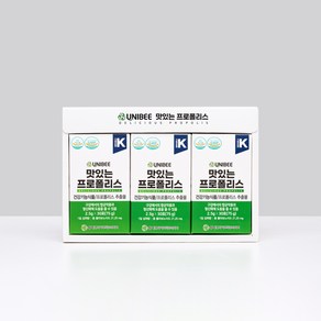 유니비이 맛있는 프로폴리스 분말 (30포 1개월분), 75g, 3개