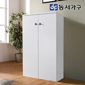 동서가구 케이 화이트 600 3단 양문형 수납장 DF634890