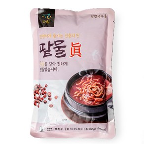 다림식품 통팥을 갈아 만든 팥물 진(팥칼국수용), 5개, 500g