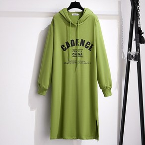 브루니 빅사이즈 후드 롱 원피스 2XL~7XL E46