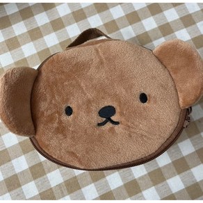 보리스 페이스 파우치 휴대용 파우치 곰 파우