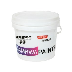 삼화페인트 다용도용 수성바니쉬 아크릴코트, 1개, 4L, 투명반광