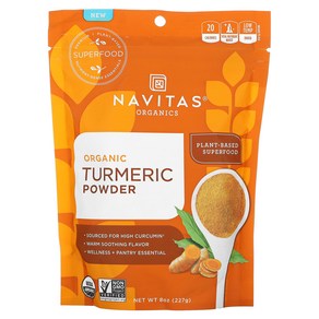 Navitas Oganics 터메릭 파우더 224g(8oz), 1개, 224g