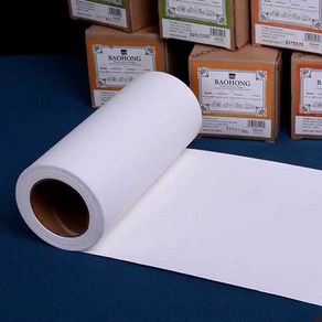 바오홍 10m 롤 순면 수채화용지 세목 300g 황목 중목, 1개, 3. 27cm 10m 300g 거칠