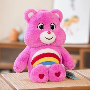 자이언트 케어 곰 봉제 테디 베어 인형 레인보우 귀여운 장식 생, E.22cm, 1개, 3.BEEAR DOLL pink