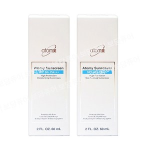 정품 애터미 선CREAM 화이트 60MLSPF50+ 2개 재고 00개, 1세트, 60ml