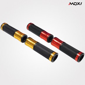 MOXI 오토바이 바이크 손잡이 튜닝 핸들그립 22mm 기본형 PZ01, 레드, 1개