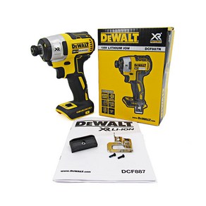 전동 DEWALT DCF887 브러시리스 임팩트 드라이버 18V XR 1/4in 육각 드라이브 드릴 3 속도 전기 205NM 전원 도구, 1개, 본품(배터리없음)