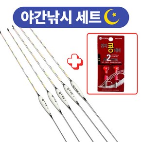 민물낚시 찌 나노찌 2.5g 야간 낚시 전자케미 시소피싱, 시소찌 1개 + 전자콩케미(빨강) 세트, 1개