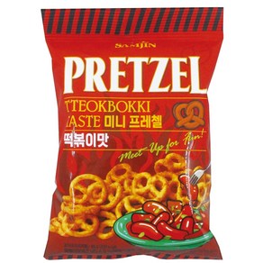 [달콤박스] 삼진 미니 프레첼 떡볶이맛 85g 안주 간식, 단품