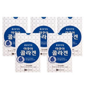 [KT알파쇼핑]종근당건강 저분자 피쉬 콜라겐 30포 5박스(150포), 60g, 5개