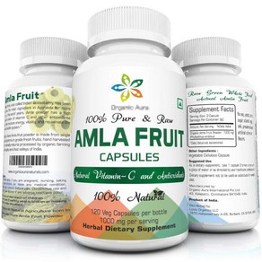 Oganic Aua Amla 암라 추출물 1000mg 120캡슐, 120정, 1개