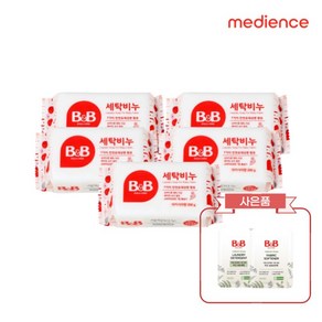 비앤비 세탁비누 200g 아카시아 6개입+세제+증정품, 500g