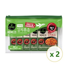 비비고 김치볶음, 400g, 2개