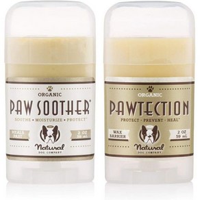 자연견 회사 PAWDICue 번들 Paw Soothe + Paw테션 밤 보호 및 치유 드라이 갈라진 개 발 패드 유기농 모든 천연 재료 2oz 스틱, 1개